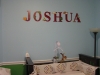 Joshua\'s mobile and crib